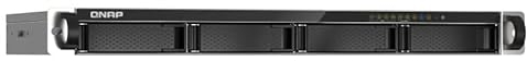 QNAP TS-435XeU-4G NAS con montaggio su rack a 4 bay connettività 2.5GbE/10GbE, M.2 NVMe cache SSD da 4x1TB Seagate IronWolf HD
