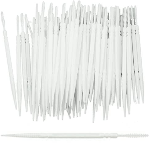 LAMXD 100 Stück Interdentalbürsten, Zahnreinigungswerkzeug, Interdentalbürsten, Zahnseide, Zahnstocher, Zahnstocher, Zahnbürsten, Zahnbürste, Picks für Zahnspangen, Mundreinigung