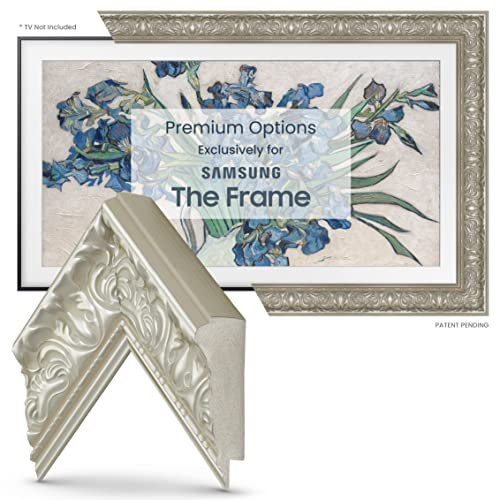 Frame My TV Deco TV Frames -Tuscan Pearl Compatible ONLY with Samsung The Frame TV and Pro (Fits 2021-2025, 32)