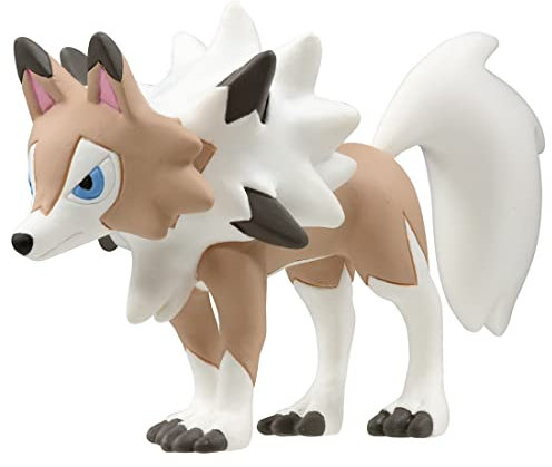 TAKARA TOMY Pokemon (Höhe 4CM Länge 7CM) Lycanroc Wolwerock (Tagform) Moncolle Monster Collection MS-23 (Japanische Ausgabe) Lougaroc Lugarugan