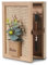 WPAJIRZO Armoire à clés avec 6 crochets et fermoir en métal, décoration murale avec bouquet artificiel et décoration de la maison, 30 x 22 x 6 cm