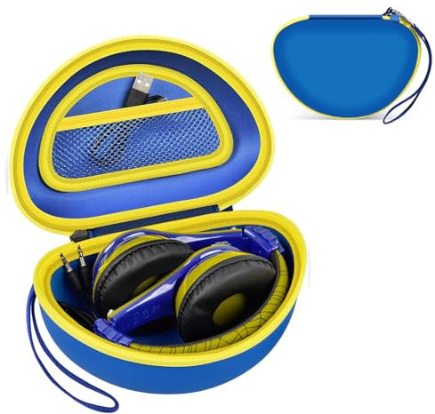 ANKHOH Custodia per eKids, per cuffie portatili wireless Bluetooth Beats Studio Pro, Solo3, Studio3, Solo2, per bambini e bambini (solo scatola), blu scuro
