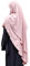 Yaqeen 2 lagiger Jazz Khimar langer Hijab für Muslimah Kopftuch Islamische Kleidung (Rosa)