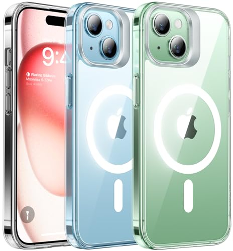 TORRAS für iPhone 15 Hülle für Magsafe [Nr. 1 Magnetkraft] Zertifizierte Militär Stoßfest Handyhülle iPhone 15 Case Profi-Kameraschutz (Nie Vergilbung) Handyhülle iPhone 15 Hülle Transparent