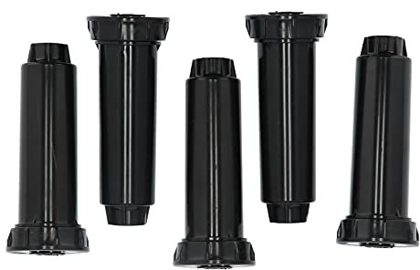 5 Stück Versenkregner G1/2 Innengewinde Schwarz Vergrabener Sprinkler Professioneller Sprinkler Hebe Streudüse für Rasen, Hof, Garten, Pflanzbeete