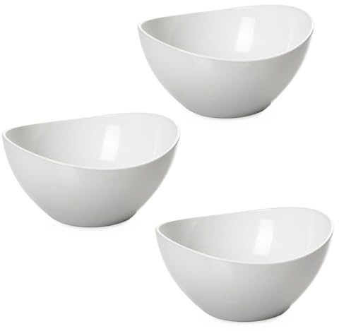 OMADA Design Set 3 Ciotole Cucina da 1,5 Litri, Insalatiere in Plastica Colorata, Contenitore Infrangibile, Made in Italy, Linea Trendy