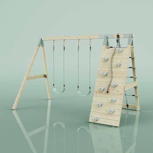 PolarPlay Klettergerüst Biene aus Holz in Grün