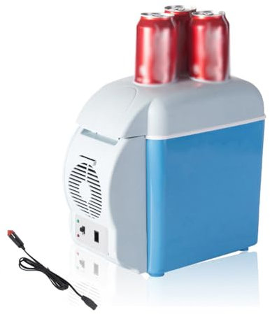BesBet Mini Congelateur Portatif, 7.5L, Voiture 12v,Faible Bruit Refrigerateur Camion, Fonction Refroidissement Et Chauffage Mini Glaciere Electrique, RéFrigéRateur De Voiture pour Voyager