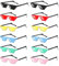ENUOLI 12er-Pack Thug Life-Party-Sonnenbrillen, lustige bunte Party-Sonnenbrillen, große Menge an Retro-lustigen Brillen,8-Bit-Pixel-Multicolor-Mosaik-Gamer-MLG-Foto-Requisiten-Brillen für Erwachsene