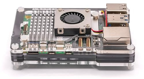 Pibow Coupé Gehäuse für Raspberry Pi 5, Ninja
