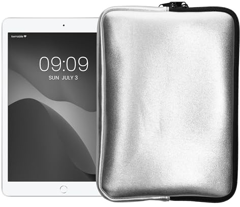 kwmobile Tablet Hülle kompatibel mit 9,7-11 Tablet - Universal Neopren Tasche Cover Case - Schutzhülle Sleeve in Silber