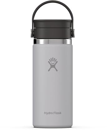 HYDRO FLASK - Coffee Flask 473ml (16 oz) - Vakuumisolierter Edelstahl-Thermos - Auslaufsicher Flex-Trinkdeckel - Thermos für Kaffee - Größe Öffnung - Birch