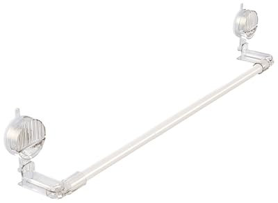 Bastone per tenda telescopico estensibile con ventose, asta estensibile per tenda da doccia con angolo di rotazione, 95-195 cm, asta per tenda bianca, per bagno, finestra, armadio, asta appendiabiti