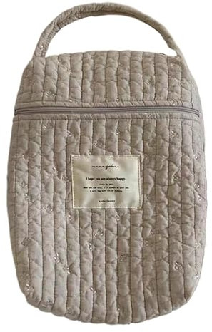 Wickeltasche, Baumwolle, gesteppte Wickeltasche, weicher Windel-Organizer, Mehrzweck-Windelstapler, Wickeltasche für Schnuller, Kindergarten-Windeltasche