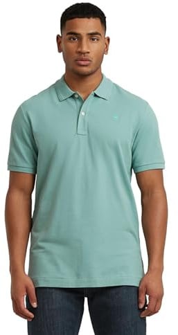 G-STAR Raw C.V. Men's Dunda Overdyed Slim Polo Shirt, Blue, M