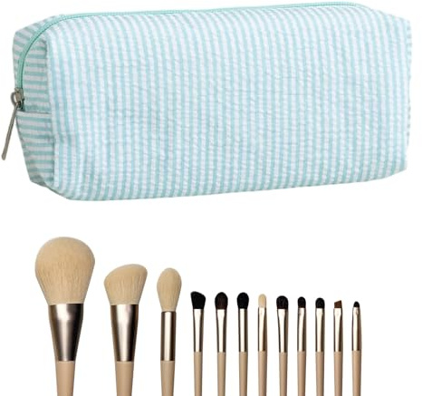 Riaisttd Federmäppchen – Große Kapazität, Aufbewahrungsbox, Stiftebox, tragbarer Organizer, Schulbedarf für Pinsel, Make-up, Geldbörse, Alltag, Klassenzimmer, Kunst, Unterricht, Büro, Arbeit