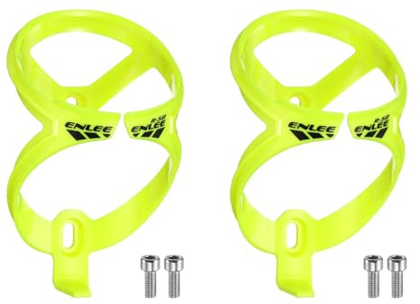 QUARKZMAN 2 Stück Flaschenhalter Fahrrad Fahrradflaschenhalter MTB Gelb | Ultraleicht Universelle Trinkflaschenhalter Rennrad Gravel