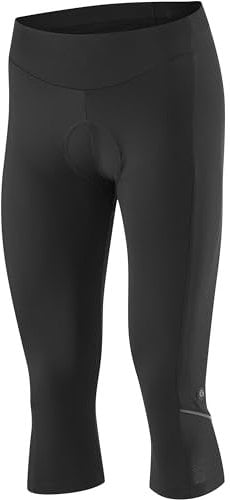 Gonso Essential Tight 3/4 W, Damen Fahrradhose 3/4, Radtight mit Dry Up Air Sitzpolster, Hohe Bewegungselastizität und Komfortbund, Enganliegende Passform