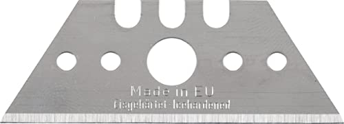 kwb Lame trapezoidali per coltelli per tappeti 024106 (6 pezzi, estremamente affilati, 52 x 19 x 0, 5mm, in pratica scatola dispenser)