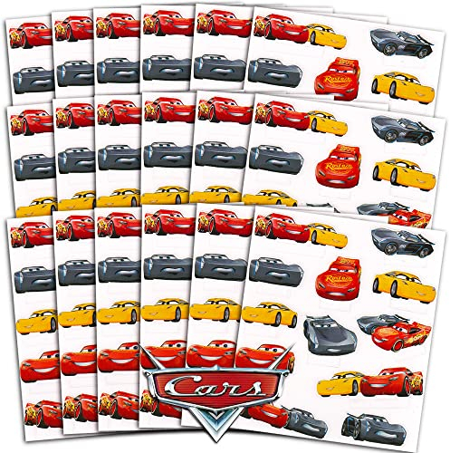 Disney CARS 3 Movie Cars Stickers Party Favors - Bundle of 12 Sheets 240+ Stickers plus 2 Specialty Stickers!