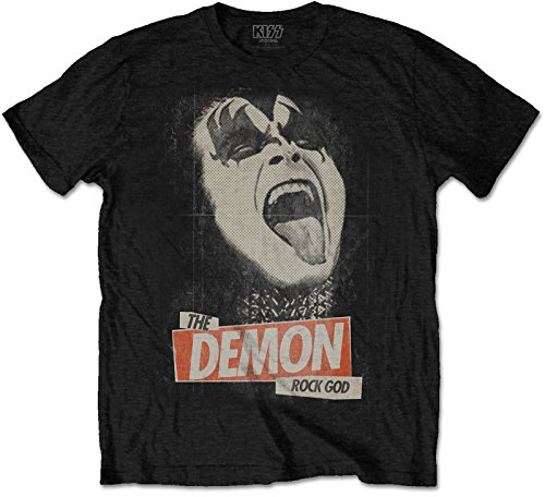 Rock Off Officially Licensed Products Damen Kiss The Demon Rock God T-Shirt (1er Pack)