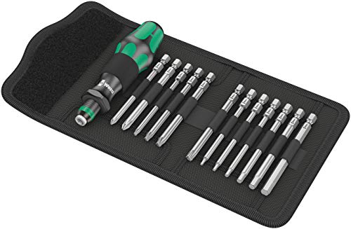 Wera 05004171001 Bicycle Set 2, Fahrrad Schraubendreher Wechselklingen Satz, 13-teilig