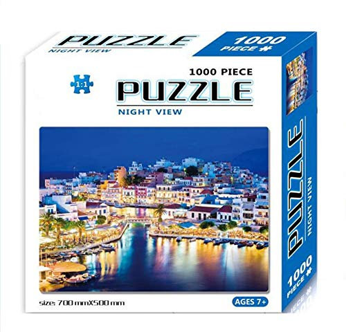HUOQILIN Puzzle 1000 Teile Kreta Puzzle Papppuzzles Brain Challenge Puzzle Themen Puzzlesets Für Erwachsene Kinder