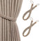 YankMooM 2 Pack Curtains Tied Rope Tiebacks Hand Knitting Curtains Tiebacks for Home Drapes and Curtain Decor Braided Curtain Tiebacks Holders(Khaki)