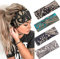 Fashband Boho Breite Haarbänder Kreuz Vintage Haarbänder Elastische Yoga Head Wraps Haarschmuck für Frauen und Mädchen (4 Stück)
