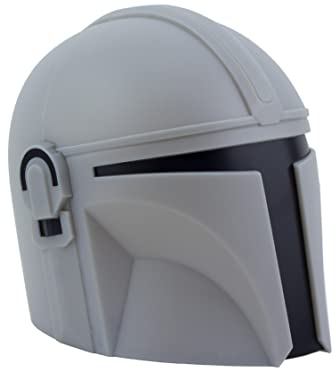 The Mandalorian 3D Helm Licht - Offiziell lizenziertes Star Wars Schreibtischlampe, Wohn- & Bürodekoration Lucas Films für Fans, Sammlerstück, USB- oder batteriebetrieben