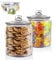 Myiosus Large Glass Jars with Lids, 3.9 Litre (3900 ml) Clear Biscuit Tin Glass Jar with Lid, Set of 2 Airtight Cookie Storage Jars Canisters for Candy, Cereal, Flour, Pasta, Sugar, Snack