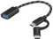leizhan 2 en 1 Adaptateur USB C/Micro vers USB, 3.0 Adaptateur Type C/Micro Compatible avec iMac Android Google Samsung Galaxy S8/S8+/S9/S10