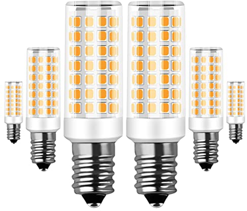 RANBOO E14 LED Lampe 9w Ersatz 75W Halogenlampen, 750LM, Warmweiß 3000K, AC 220-240V, Birnen für Kronleuchter, Wandlampe, Kühlschrank und Dunstabzugshaube, Nicht Dimmbar, Kein Flimmern, 6er Pack