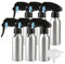 ZEOABSY Pack of 12 Empty 100ml Silver Aluminium Spray Bottle Refillable Aluminum Bottles with Black Trigger Fine Mist Sprayer Metal Spray Bottles for Perfume Hair Garden Travel Cleaning