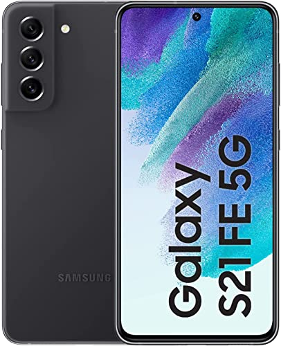 Samsung Galaxy S21 FE 5G, Android Smartphone, 6,4 Zoll Dynamic AMOLED Display, 4.500 mAh Akku, 256 GB/8 GB RAM, Handy in Graphite, inkl. 36 Monate Herstellergarantie [Exklusiv bei Amazon]