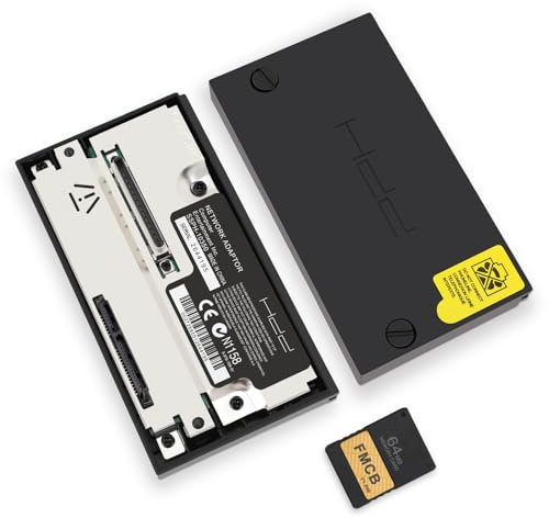 Diyeeni SATA Network Adapter, SATA Interface Network Card Adapter, Hard Disk Adapter for PS2, with Free McBoot with 64MB FMCBV1.966 Memory Card, Supports up to 2TB SATA HDD…
