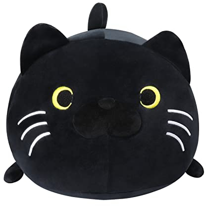 Mollige Katze Plüsch Stofftiere Katze Plüsch Katzenkissen Plüschtiere aus weicher Baumwolle Süßes Plüschtier Kuschelkissenpuppe Kissen Kinderspielzeug Kleinkind Geschenk (mehrfarbig, 19,6 zoll(50cm))