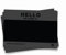 Suitup Hello My Name is Aufkleber - 50 Stück schwarze Aufkleber 105 x 75 mm (schwarz)