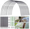 30 Garten-Reifen, Gewächshaus-Reifen, Greenhouse Hoops Tunnel-Tunnel, Pflanzenabdeckungs-Stützrahmen, Folientunnel, Gartentunnel Für Hochbeete, Robuster Stabiler Gartentunnel-Stützrahmen Gartenhöfe