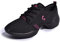 Uhclrr Tanzschuhe Moderne Jazz-Sportschuhe Mit Weichem Boden Aerobic Atmungsaktive Leichte Tanz-Fitness-Sportarten Für Damen(37 EU, Black Rose red)