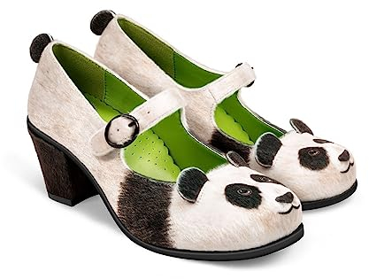 Hot Chocolate Design Chocolaticas Mid Heels Panda Women's Mary Jane Pump Multicoloured HCD 38