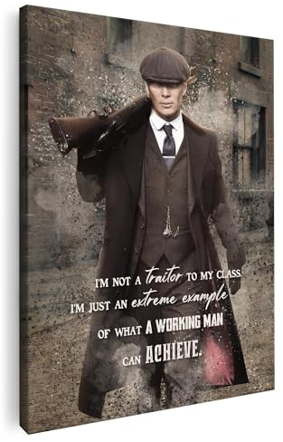Artmazing | Tommy Shelby Bild | Peaky Blinders Leinwand | Coole Wandbilder Wohnzimmer | Bild Tommy Shelby | S-Art Bilder Preise | Wandbild | Bild Leinwand XXL | Tommy Shelby Bild Leinwand