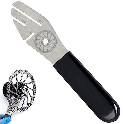 VIKY® Scheibenbremse Fahrrad Einsteller, Bremskolbenrücksteller Fahrrad Werkzeug, Edelstahl Schaltauge Richtwerkzeug, Fahrrad Bremsen Korrekturschlüssel, Bremsscheiben Zubehör für Fahrradreparatur