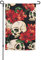 Evanem Gartenflaggen, doppelseitig, Rosen- und Totenkopf-Flaggen, Rasenflagge, Dekoration, Flagge, Willkommensflagge, saisonales Schild, langlebig für alle Jahreszeiten, 30,5 x 45,7 cm