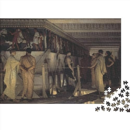 Lawrence Alma-Tadema 1000 Piece Jigsaw World Famous Paintings Puzzles for Adults Fun Jigsaws 1000 Pieces Museum Jigsaw Puzzle Presents for Women Or Men Oil Painting Jigsaws