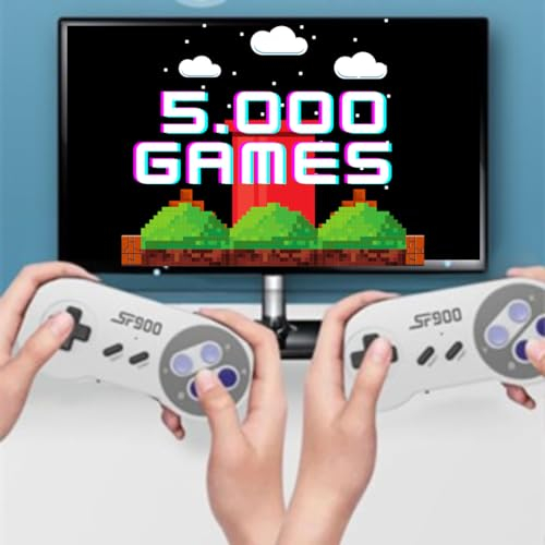 Generic Consola Retro con 5000 Juegos Retro y 2 Mandos Inalámbricos - Acción y Aventura