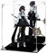 FHMIDIC Vitrine en acrylique - Figurines d'action transparentes avec dos miroir - Vitrine étanche à la poussière - Vitrine en verre alternative pour objets de collection, figurines, modèles, jouets