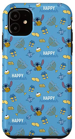 iPhone 11 Disney Lilo & Stitch Happy Hanukkah Case
