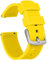 NTEK Silicone Rubber Watch Bands, Quick Release Sport Watch Replacement Straps, Universal Smart Watch Band, Buckle Smart Watch Straps Sport Watchbands Wrist Straps for Men Women (20 MM, YELLOW)
