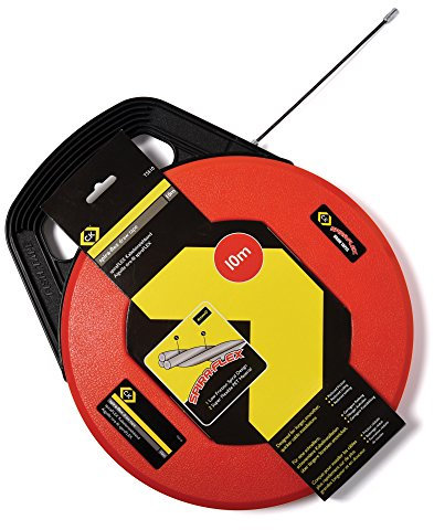 C.K Spira-Flex Super Flexible 10m Cable Fish Tape Reel, 4mm Ø Kink-Free Draw Tapes, Electric Wire Puller, Access Fishing Tool, Pulling Rods for Electrician, Electrical Rod, Electricians Tools CK T5510